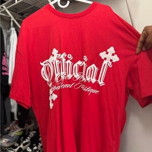 BRAND NEW Boohoo Mens Red Graphic Tee